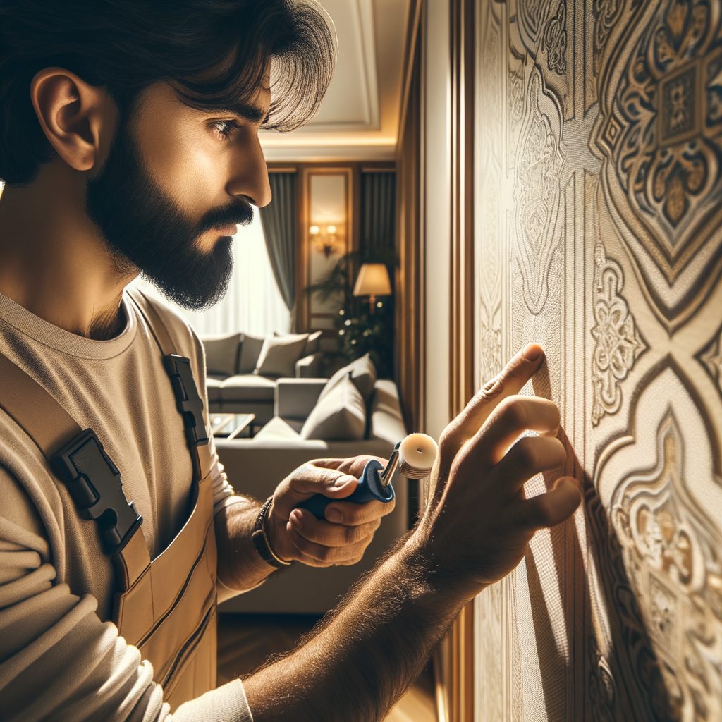 Profesyonel duvar kağıdı uygulama işçiliği - İstanbul usta